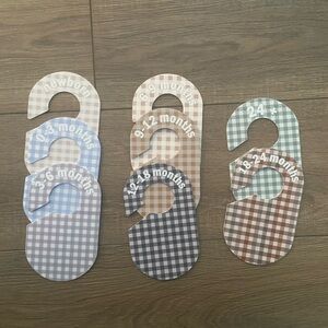 Plaid Baby Closet Dividers Set